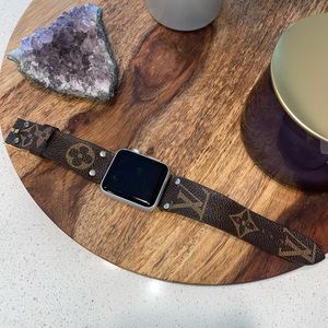 AUTHENTIC handmade LOUIS VUITTON Apple Watch strap